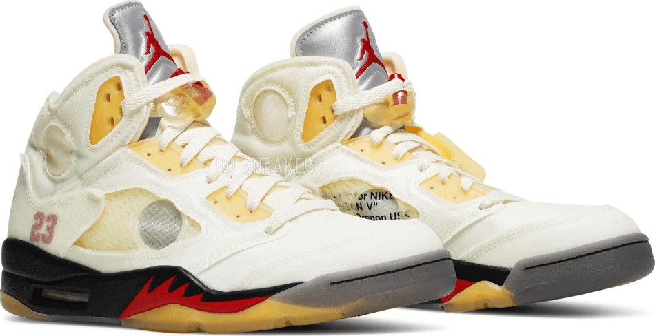 buy air jordan 5 off white