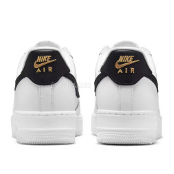 Nike Air Force 1 Low 07 Essential White Black Gold Mini Swoosh