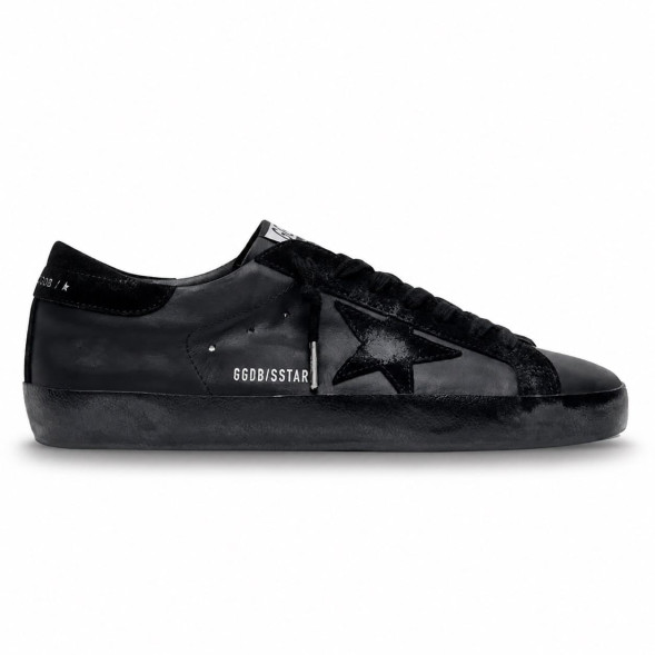 Мужские кеды Golden Goose Super Star Mens in Black