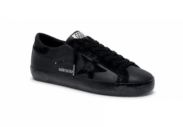 Мужские кеды Golden Goose Super Star Mens in Black