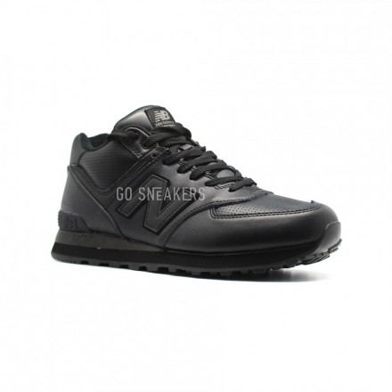 Мужские кроссовки New Balance 574 High Top Black Leather