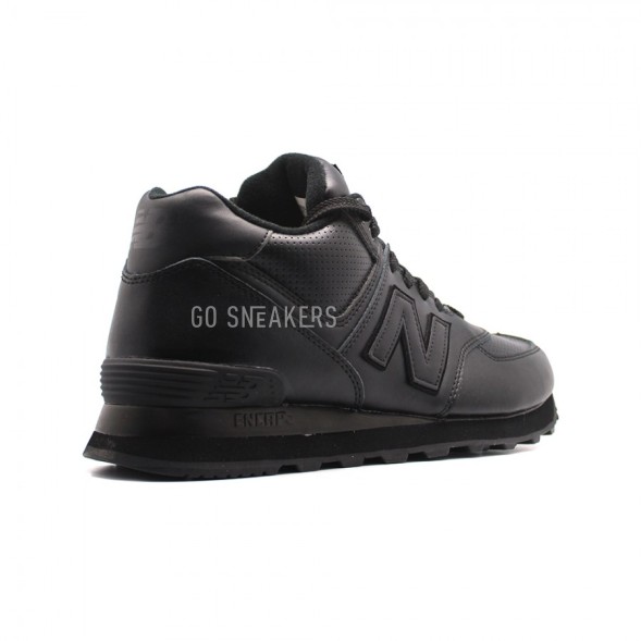 Мужские кроссовки New Balance 574 High Top Black Leather