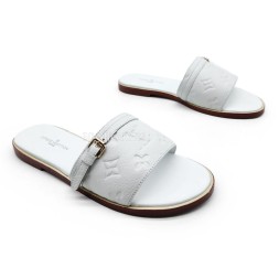 Louis Vuitton Flip-flops Low Leather White