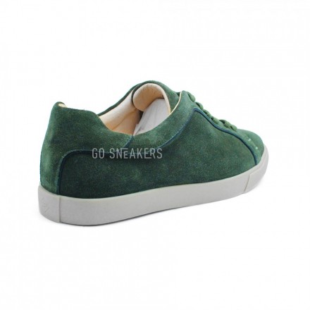 Мужские кроссовки Loro Piana Freetime Walk Sneakers Emerald Green Suede