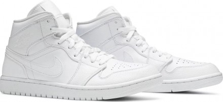 Унисекс кроссовки Nike Air Jordan 1 Mid &#039;Triple White&#039;