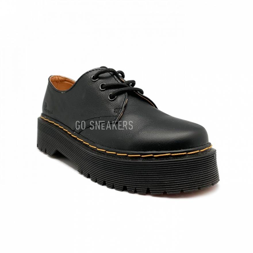 black quad platform derbys