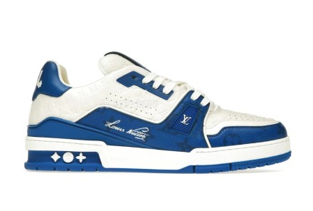 Мужские кроссовки Louis Vuitton Trainer #54 Blue White