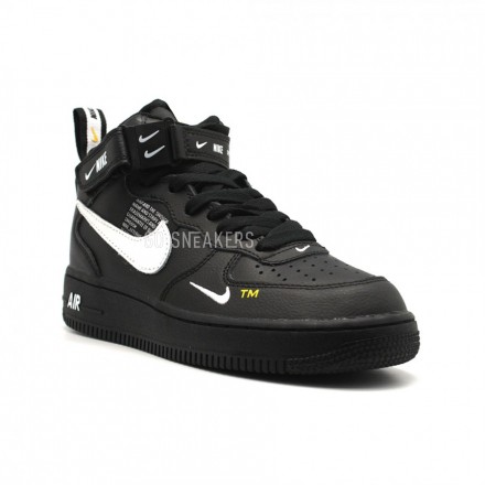 Мужские кроссовки Nike Air Force 1 Mid SE Premium Black