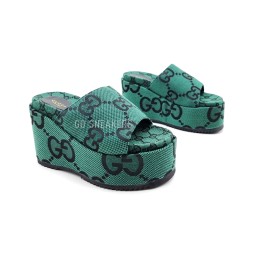 Gucci Platform Flip-flops Green