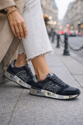 Premiata 483 Textile/Suede Black