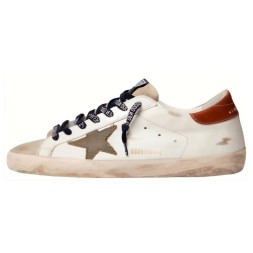 Golden Goose Superstar Olive Green Canvas Star