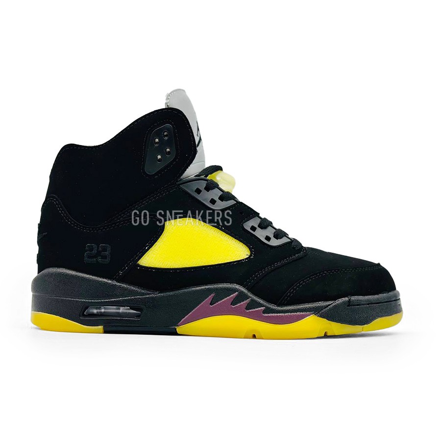 Nike Air Jordan 5 Man Black Yellow 9 490 Nike