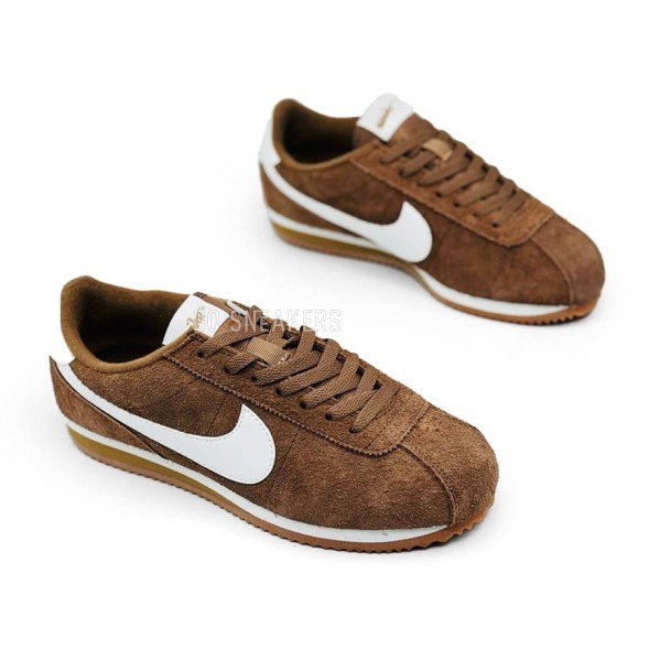Мужские кроссовки Nike Cortez Basic Brown Suede