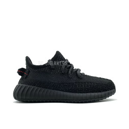 Детские кроссовки Adidas Yeezy Boost 350 V2 Kids Static Black Reflective