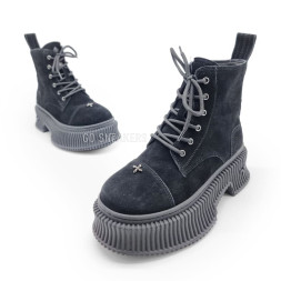 SMFK High Boots Suede Black