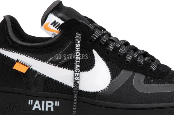 Унисекс кроссовки Nike Off-White x Air Force 1 Low &amp;#039;Black&amp;#039;