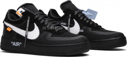 Унисекс кроссовки Nike Off-White x Air Force 1 Low &#039;Black&#039;