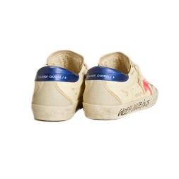 Golden Goose Superstar Suede Star and Metallic Leather Heel Tab