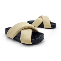 JW Anderson Flip-flops Leather Black/Cream
