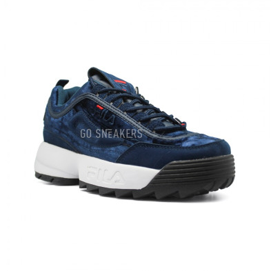 Blue velvet fila disruptor new arrivals