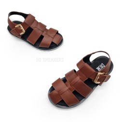 Dior Sandals Leather Chocolate