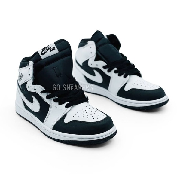 Унисекс зимние кроссовки Nike Air Jordan 1 Winter White Black