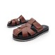 Мужские сандалии Dior Flip-flop Leather Chocolate