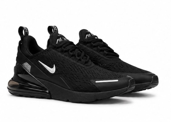 Унисекс кроссовки Nike Air Max 270 Black/White Swoosh