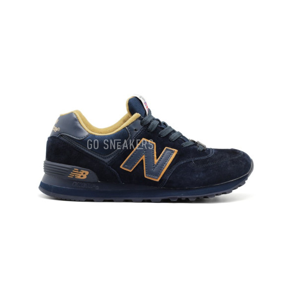 Мужские кроссовки New Balance 574 Navy-yellow