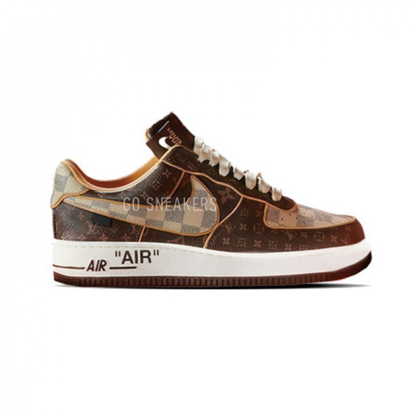 Унисекс кроссовки Nike Air Force 1 Low X Louis Vuitton Monogram Brown