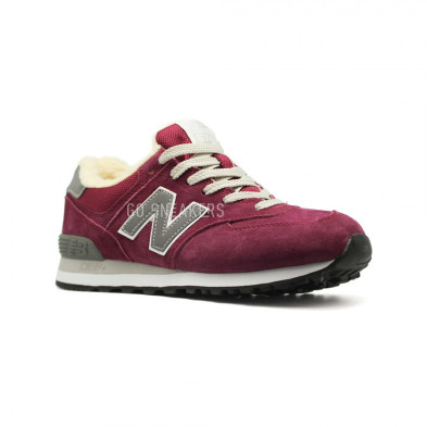 New balance shop femme 574 rouge