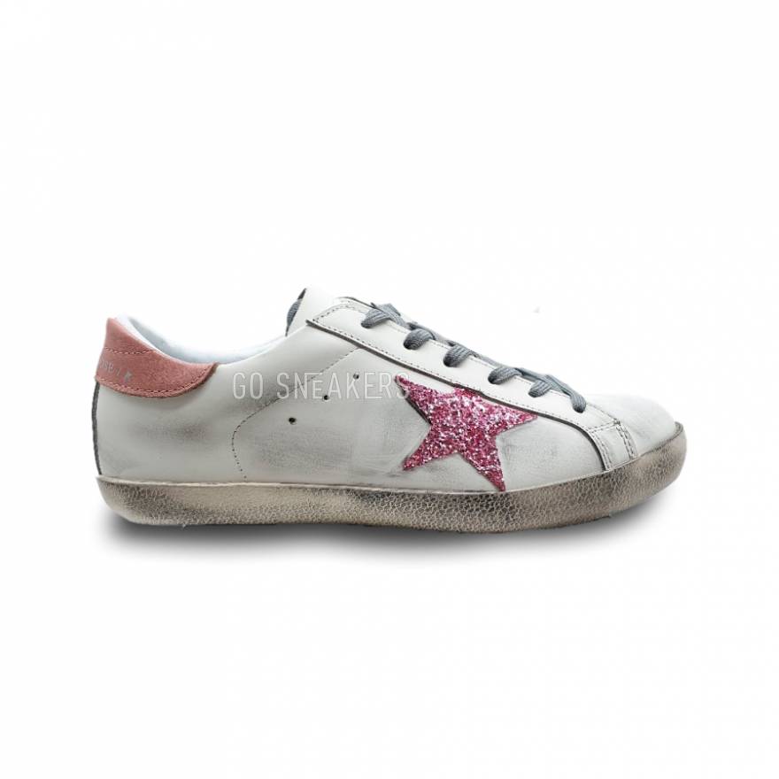 Superstar white best sale pink