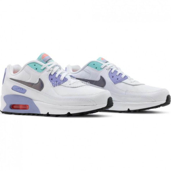 Унисекс кроссовки Nike Air Max 90 SE 2 GS White Dark Purple Dust