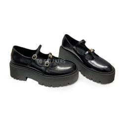 Celine Loafers Leather Black