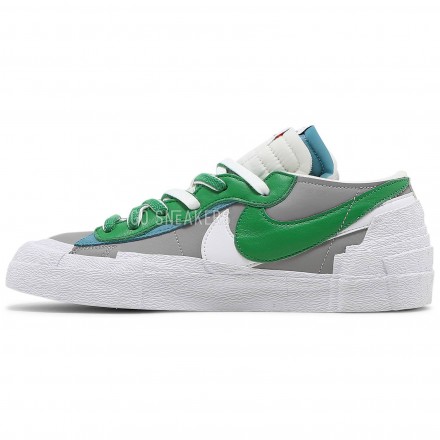 Унисекс кроссовки Nike Blazer Low sacai Medium Grey Classic Green