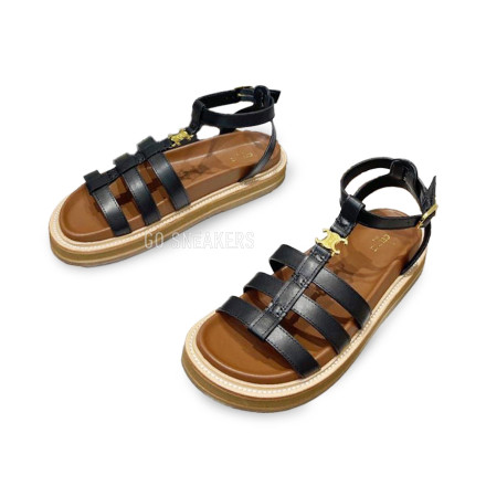 Женские босоножки Celine Sandals Black/Brown