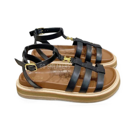 Женские босоножки Celine Sandals Black/Brown