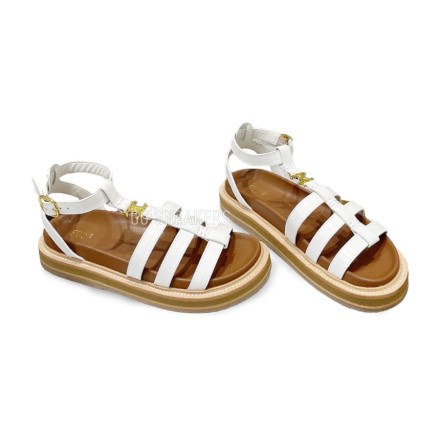 Женские босоножки Celine Sandals White/Brown