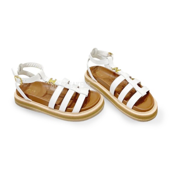Женские босоножки Celine Sandals White/Brown