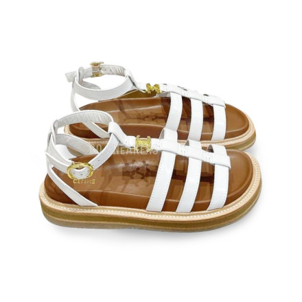 Женские босоножки Celine Sandals White/Brown