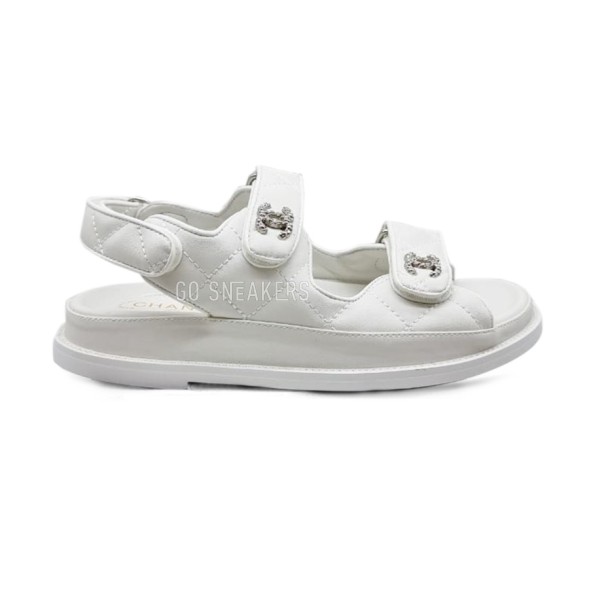 Женские босоножки Chanel Sandals Leaher White