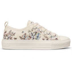 Dior Textile Sneakers Floral White